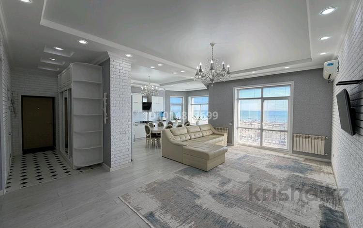 3-бөлмелі пәтер · 100 м² · 3/4 қабат, Акмаржан 1/1, бағасы: 45 млн ₸ в Актау, мкр Приморский — фото 2