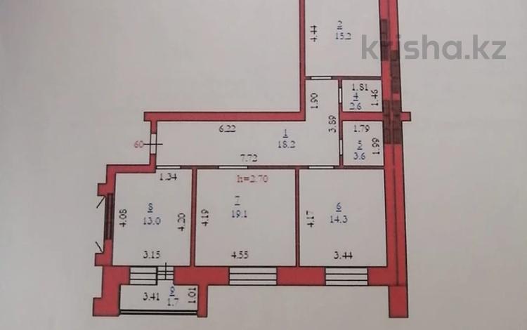 3-бөлмелі пәтер · 90 м² · 6/9 қабат, мкр. Алтын орда, р-н Астана, проспект Тауелсиздик 24 А, бағасы: ~ 34.3 млн ₸ в Актобе — фото 2