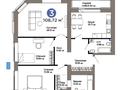 3-комнатная квартира · 109 м² · 4/9 этаж, Е-899 5/1 за 95 млн ₸ в Астане, Нура р-н — фото 2