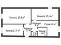 3-бөлмелі пәтер · 52.1 м² · 1/2 қабат, Джангильдина 9в — Садовая, бағасы: 19 млн ₸ в Костанае — фото 9