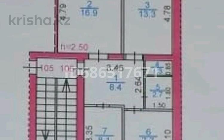 3-комнатная квартира · 59.4 м² · 2/5 этаж, Маметовой 93 — Сортировка за 12.8 млн ₸ в Караганде, Алихана Бокейханова р-н — фото 2