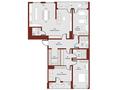 4-комнатная квартира · 124.82 м², ул. Катта Дархан и Аккурганская за ~ 56.4 млн ₸ в Ташкенте — фото 3