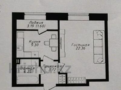 1-бөлмелі пәтер · 40 м² · 9/12 қабат, Жубан Молдагалиев 6г, бағасы: 23.5 млн ₸ в Астане, Нура р-н
