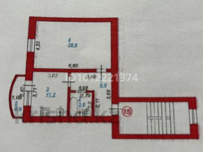 1-комнатная квартира · 57.4 м² · 4/5 этаж, микрорайон Авангард-2 11Б — ТЦ Мерей за 23 млн 〒 в Атырау, мкр Авангард-2
