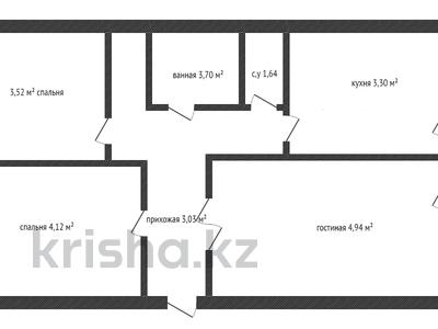 3-комнатная квартира, 69 м², 4/5 этаж, Аблайхана 5 за 19 млн 〒 в Кокшетау