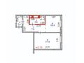 1-бөлмелі пәтер · 41.6 м², Кумисбекова 9А, бағасы: 20.8 млн ₸ в Астане, Сарыарка р-н — фото 3