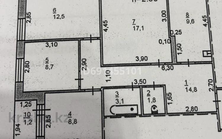 4-комнатная квартира, 80 м², 6/16 этаж, Назарбаева 89/2 — Толстого за 30 млн 〒 в Павлодаре — фото 2