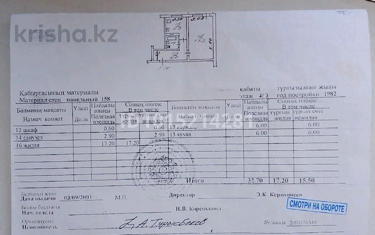 1-бөлмелі пәтер · 33 м² · 3/4 қабат, Айнабұлақ-1 ш/а., бағасы: 21 млн ₸ в Алматы, Жетысуский р-н — фото 2