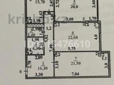 3-бөлмелі пәтер · 102.8 м² · 4/9 қабат, Нұрсәт ш/а 81, бағасы: 65 млн ₸ в Шымкенте, Каратауский р-н