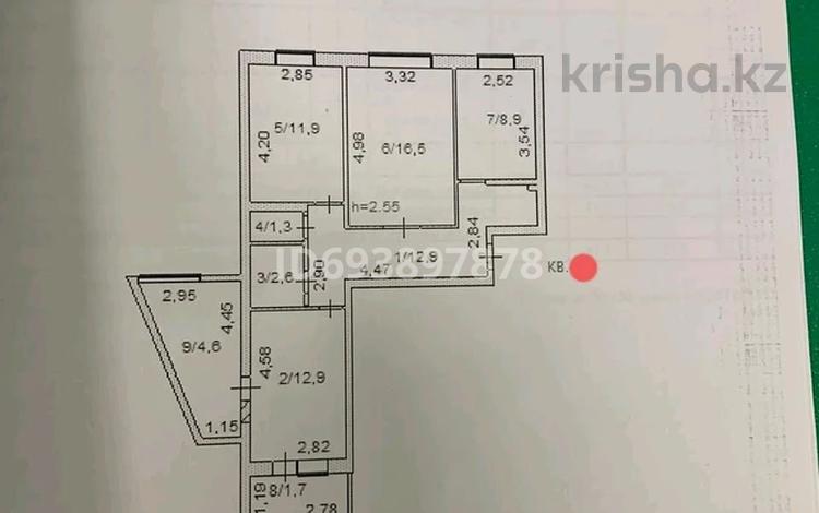 3-комнатная квартира, 73.3 м², 5/9 этаж, Центральный 59 за 30 млн 〒 в Кокшетау — фото 51