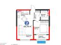 2-бөлмелі пәтер · 45.19 м² · 5/6 қабат, Тараз 8/1, бағасы: ~ 49.7 млн ₸ в Алматы, Турксибский р-н