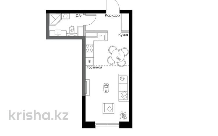 1-бөлмелі пәтер · 30.3 м² · 3/7 қабат, Естай — Новый Апорт!, бағасы: 14.2 млн ₸ в  — фото 2