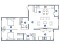 4-комнатная квартира · 122 м² · 11/16 этаж, Каныша Сатпаева 90/55Б за 127 млн ₸ в Алматы, Бостандыкский р-н — фото 4