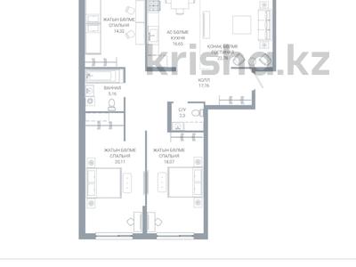 4-комнатная квартира · 119 м² · 5/12 этаж, По ул. Ханов Керея и Жанибека, напротив Президентского парка 48 — ВИДОВАЯ!!! БЕЗ КОМИССИИ!!! ЗВОНИТЕ!!! за ~ 85.7 млн ₸ в Астане