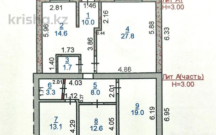 Жеке үй • 4 бөлмелер • 110.1 м² • 6.38 сот., Кравцова 5 — Мкр. Амангельды (Красный партизан), бағасы: 39.8 млн 〒 в Костанае — фото 2