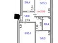3-комнатная квартира · 62 м² · 5/5 этаж, Центральный 39 за 18.3 млн ₸ в Кокшетау — фото 7