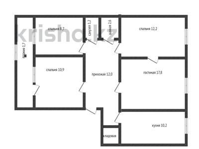4-комнатная квартира, 79 м², 4/5 этаж, баймагамбетова 168 за ~ 27.6 млн 〒 в Костанае