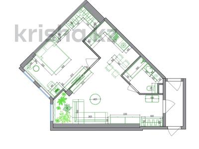 2-бөлмелі пәтер · 59 м² · 5/12 қабат, Азильхан Нуршаихов 6, бағасы: 35.5 млн ₸ в Астане, Нура р-н