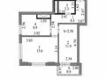 2-бөлмелі пәтер · 49 м² · 11/24 қабат, Мукан Тулебаев 5а, бағасы: 24.5 млн ₸ в Астане, Алматы р-н — фото 2