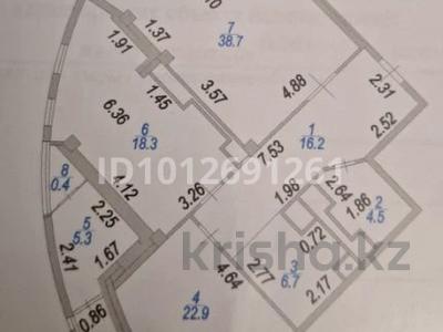 3-комнатная квартира · 113 м² · 19/20 этаж, Шамши Калдаяков 1 за 45 млн ₸ в Астане, Сарайшык р-н