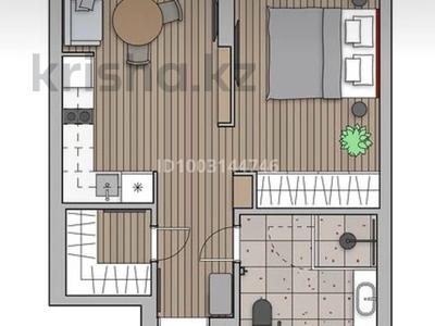 2-комнатная квартира · 41.6 м² · 4/5 этаж, мкр Кайрат, Тараз 1/1 за 21.5 млн 〒 в Алматы, Турксибский р-н