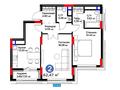 2-бөлмелі пәтер · 62.47 м², Кенесары 54, бағасы: ~ 40.2 млн ₸ в Астане, р-н Байконур — фото 3