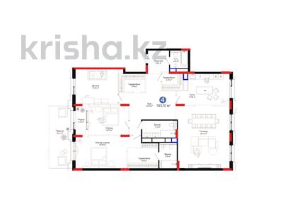 5-бөлмелі пәтер · 183.9 м² · 2/8 қабат, Переулок Тасшокы 4 — BI Group, бағасы: ~ 227 млн ₸ в Астане, Алматы р-н
