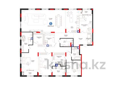 5-комнатная квартира · 264.21 м² · 2/7 этаж, Переулок Тасшокы 4 — BI Group за ~ 307.6 млн 〒 в Астане, Алматы р-н