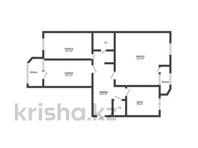 3-комнатная квартира · 84.4 м² · 4/5 этаж, 5 микрорайон 13 за 38 млн ₸ в Костанае