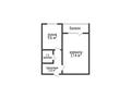 1-комнатная квартира · 37.1 м² · 2/5 этаж, кунай 83 квартал 1 за 13.5 млн ₸ в Костанае — фото 14