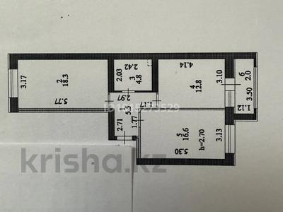 2-комнатная квартира · 60 м² · 6/9 этаж, Айтматова 23 — Молдагалиева за 31 млн ₸ в Астане, Нура р-н