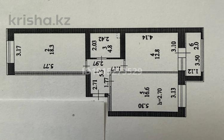 2-комнатная квартира · 60 м² · 6/9 этаж, Айтматова 23 — Молдагалиева за 31 млн ₸ в Астане, Нура р-н — фото 2