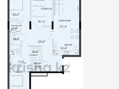 4-бөлмелі пәтер · 127.2 м² · 6/8 қабат, ​Проспект Нурсултана Назарбаева 4Б, бағасы: ~ 84 млн ₸ в Караганде