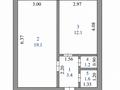 1-комнатная квартира · 38 м² · 3/5 этаж, Манаса 23/5 за 13 млн ₸ в Астане, Алматы р-н — фото 2