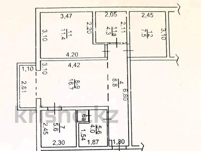 3-бөлмелі пәтер · 59.2 м² · 1/5 қабат, мкр Алатау (ИЯФ), бағасы: 31 млн ₸ в Алматы, Медеуский р-н