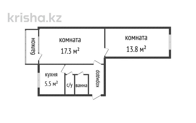 2-бөлмелі пәтер · 46 м² · 2/5 қабат, Сатпаева 12/3, бағасы: 21.5 млн ₸ в Усть-Каменогорске — фото 14