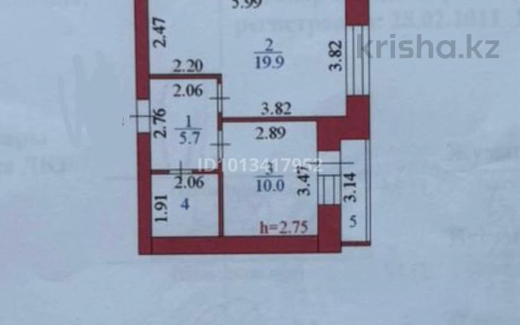 1-бөлмелі пәтер · 40.8 м² · 10/10 қабат, Аманжолова 32, бағасы: 23.5 млн ₸ в Астане, Сарайшык р-н — фото 2