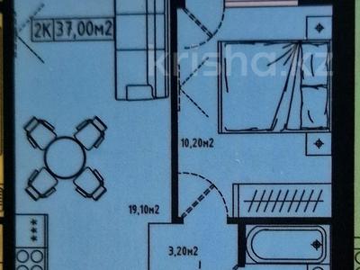 1-комнатная квартира · 37 м² · 5/10 этаж, Е-128 2 — Шоссе Коргалжын,школа № 100 за 12.9 млн ₸ в Астане, Нура р-н
