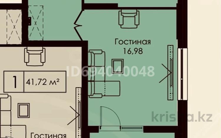 1-комнатная квартира, 42.61 м², 8/18 этаж, Улы дала 27 — толе би за 20.5 млн 〒 в Астане, Нура р-н — фото 3