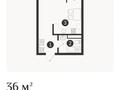 1-бөлмелі пәтер · 36.4 м² · 1/7 қабат, Естай 39/3, бағасы: 17.1 млн ₸ в  — фото 5