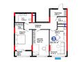 3-комнатная квартира · 80.19 м², Туран 57д за ~ 47.6 млн 〒 в Астане, Нура р-н — фото 3