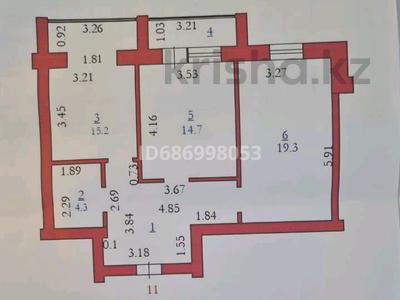 2-бөлмелі пәтер, 67.8 м², 4/6 қабат, мкр. Алтын орда, Мкрн Батыс-2 19Б, бағасы: 17.5 млн 〒 в Актобе, мкр. Алтын орда