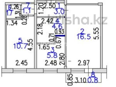 2-комнатная квартира · 45 м² · 2/5 этаж, Михаэлиса 3 — Напротив магазина Горизонт за 16 млн ₸ в Усть-Каменогорске, Ульбинский