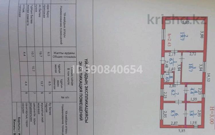 Отдельный дом • 2 комнаты • 63 м² • 5 сот., Кокжиек — Возле Баня кабинки 7 пятниц за 22 млн 〒 в Жандосов — фото 2