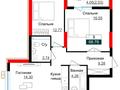 3-комнатная квартира · 68.78 м², Ермек Серкебаев 22 за 31.6 млн ₸ в Астане — фото 7
