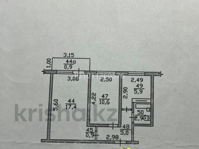 2-бөлмелі пәтер · 45 м² · 4/5 қабат, мкр Аксай-2, бағасы: 35 млн ₸ в Алматы, Ауэзовский р-н