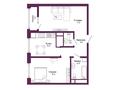 2-бөлмелі пәтер · 53.5 м², Мангилик Ел 74, бағасы: ~ 26.7 млн ₸ в Астане, Есильский р-н — фото 3