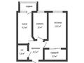 2-бөлмелі пәтер · 53 м² · 1/6 қабат, Юбилейный 10, бағасы: 24.5 млн ₸ в Костанае — фото 19