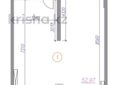 2-комнатная квартира · 52 м² · 10/10 этаж, Проспект Абая 118 за 52 млн ₸ в Алматы, Бостандыкский р-н