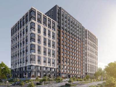 Планировки ЖК в Шымкенте: 1-комнатная квартира · 35.96 м², Калдаякова 30 за ~ 18.3 млн 〒 1-комнатная квартира · 35.96 м², Калдаякова 30 за ~ 18.3 млн 〒 в Шымкенте, Туран р-н